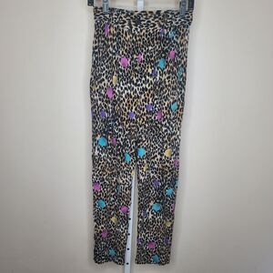 VTG PG Collections Ginger Bort Leopard Print Mulitcolored Polka Dot Pants